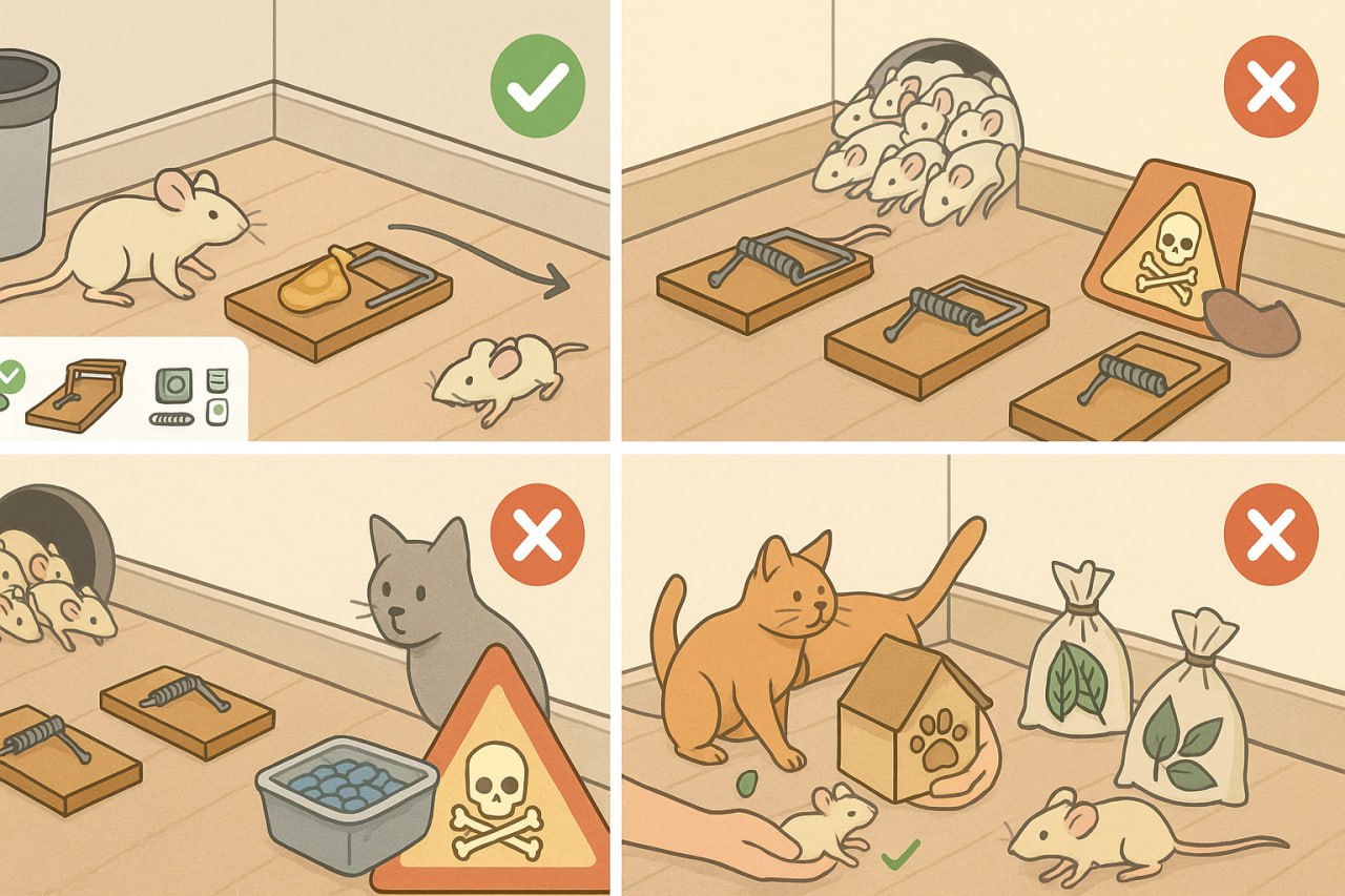 Ловушки от мышей в квартире