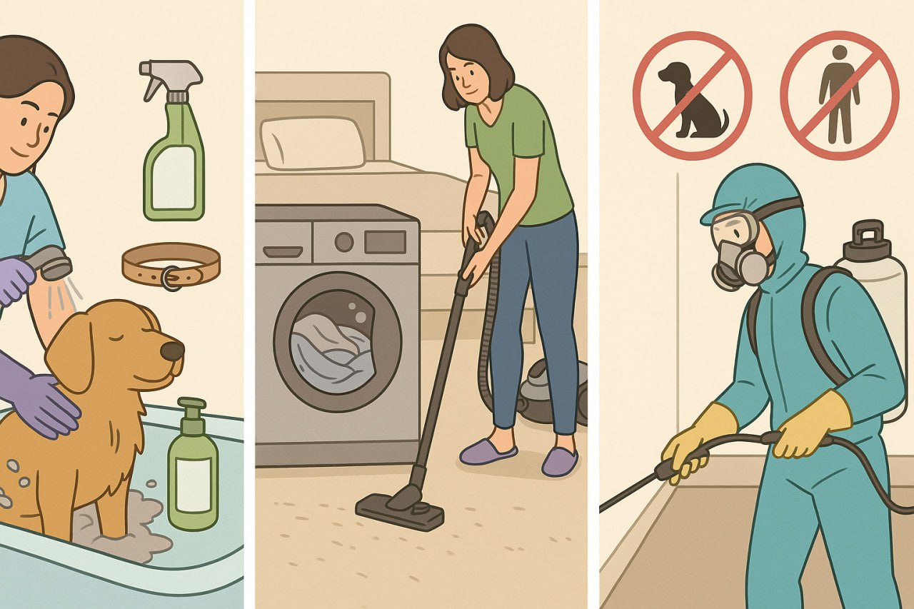 Способы избавить дом от блох