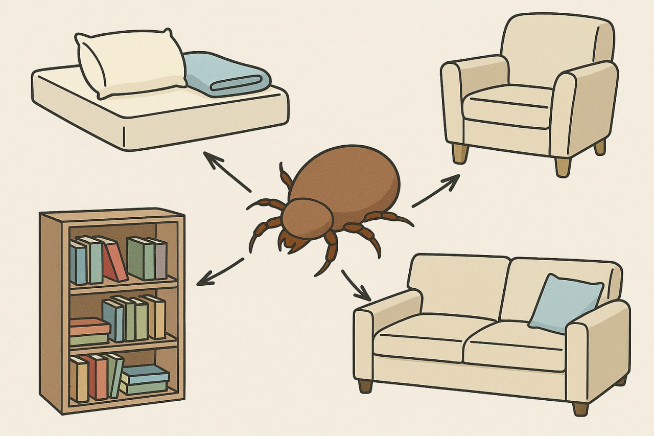 Как избавиться от пылевых клещей в квартире